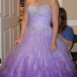 Purple ball gown
